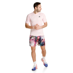 Мужское теннисное поло adidas Melbourne Ergo HEAT.RDY T-Shirt Men - Pink, Grey
