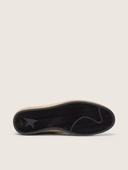 Men's Ball Star with black leather star and green leather heel