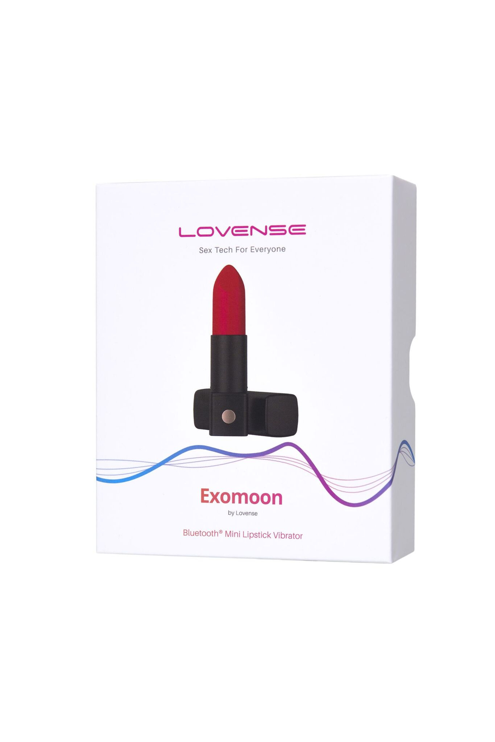Мини-вибратор в форме помады Exomoon - 8,8 см. (Цвет: черный)
