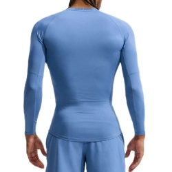 Теннисная футболка Nike Pro Dri-FIT Tight Long-Sleeve Fitness - indigo storm/black