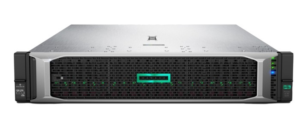 Сервер HPE DL380 Gen10, 1x 5220 Xeon-G 18C 2.2GHz, 1x32GB-R DDR4, P408i-a/2GB (RAID 1+0/5/5+0/6/6+0/1+0 ADM) noHDD (8/24+6 SFF 2.5" HP) 1x800W (up2), 2x 10/25GbE SFP28 FLR, noDVD, iLO5, Rack2U, 3-3-3