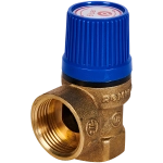 Клапан предохранительный ROMMER - 1/2", сброс 3/4" (ВР/ВР, Tmax 110°C, 6 бар)