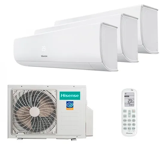Мультисплит система на 3 комнаты Hisense AMS-07UW4RMRKB00 x 2 + AMS-12UW4RXRKB00 / AMW3-24U4RJC