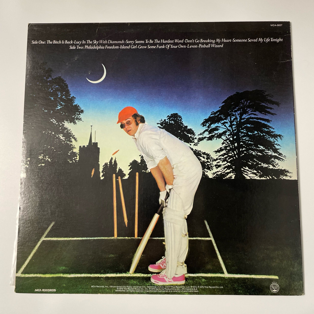 Винтажная виниловая пластинка LP Elton John Greatest Hits Volume II (США 1977)