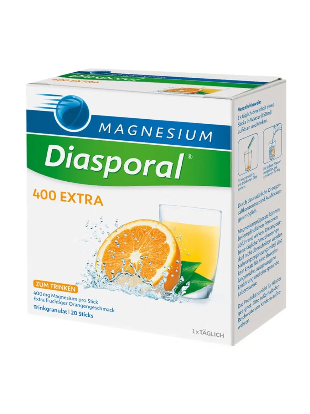 Diasporal магний 400 мг EXTRA, Диаспорал, 20 саше
