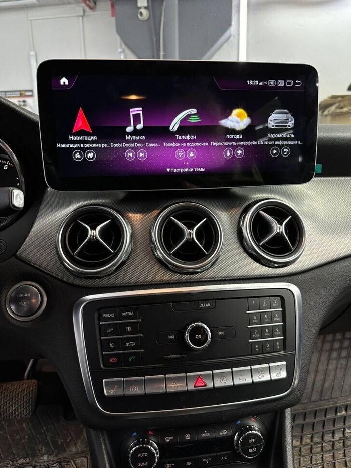 Магнитола для Mercedes-Benz GLA X156 2017-2020 NTG 5.0/5.1 - RDL-7715 монитор 12.3" на Android 13, Быстрая, CarPlay, 4G SIM-слот