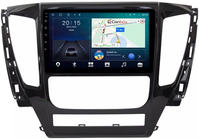 Магнитола для Mitsubishi Pajero Sport 3 2016-2021 (АКПП) - CanBox 9155 Android 10, SIM-слот