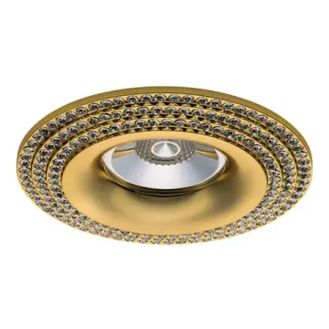 Встраиваемый точечный светильник 1*GU10 011972 золото/прозрачный Miriade Lightstar