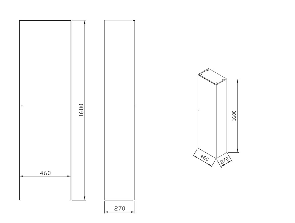 Шкаф боковой SB Formy 460 L дуб