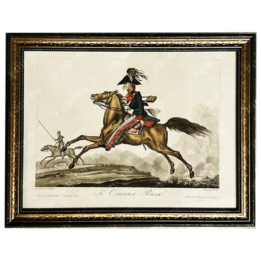 Финар Н. Д., Фортье К. Ф. Русский курьер. Гравюра. Франция, 1815