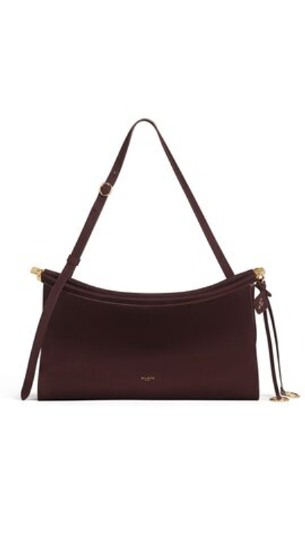ALAÏA СУМКА LE CLICK POCKET 35 ИЗ НУБУКА, БОРДОВЫЙ