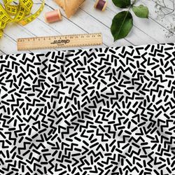 Ткань флис черные детальки и буквы