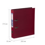 Регистратор PVC 50 мм, 50 шт, Classic A4 арочный механ. (разб.), вишневый 2518092, Expert Complete