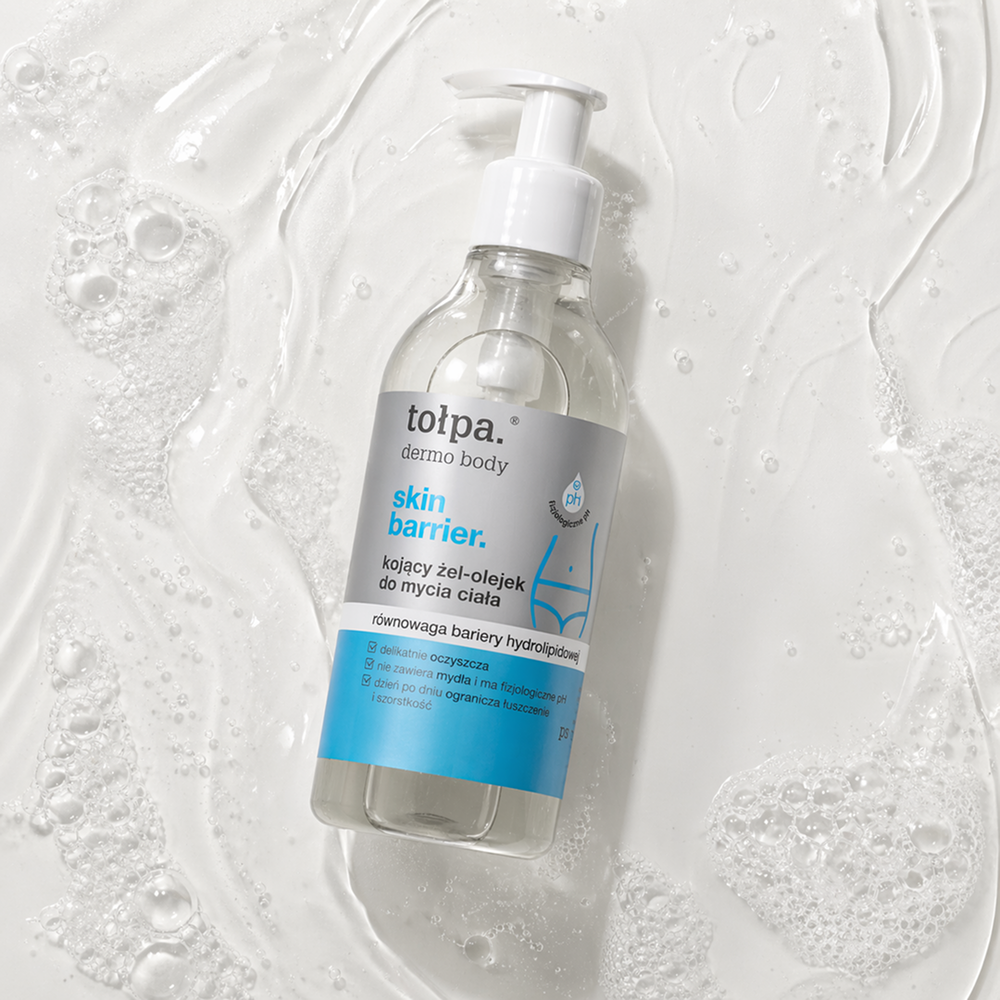 TOŁPA DERMO BODY SKIN BARRIER Успокаивающий гель для душа. Восстановление гидролипидного барьера 300 мл