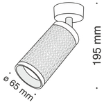 Потолочный светильник Technical C034CL-01B