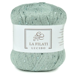 Пряжа Lucido, 100г, 445м, 90%хлопок, 10%микропайетки, (цена за 1 шт)