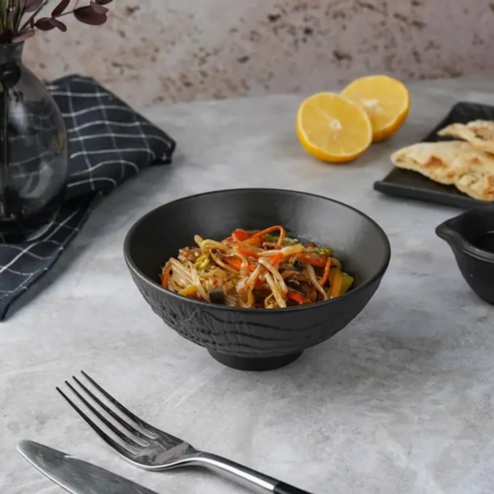 Салатник 300 мл d 13 см h6 см емкость для закусок Black Raw Wood P.L. Proff Cuisine [6]