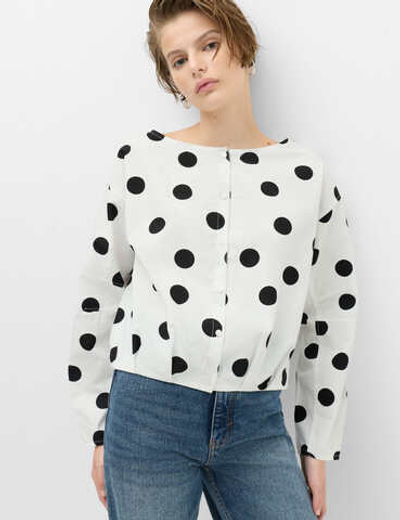 Блузка из чистого хлопка T41008125W - Marks & Spencer