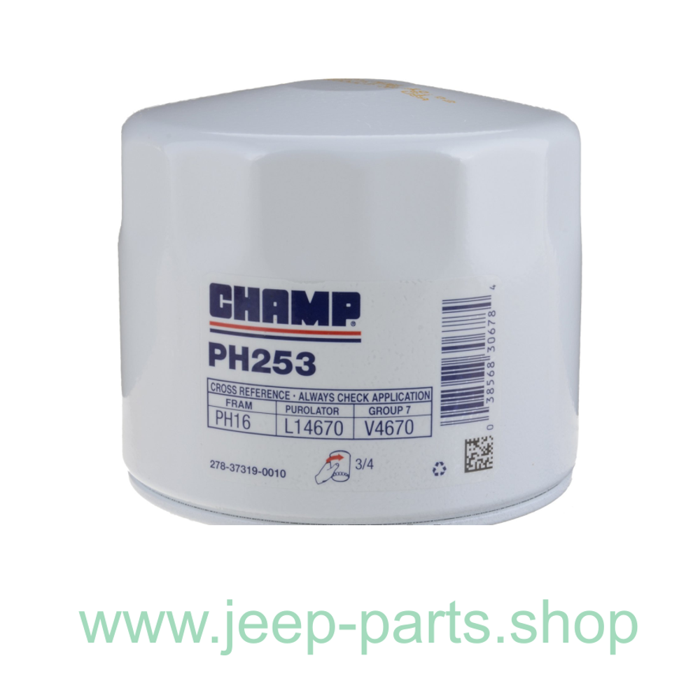Масляный фильтр CHAMP PH253 LUBER-FINER Jeep Grand Cherokee WJ, XJ 4L