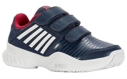 Детские теннисные кроссовки K-Swiss Court Express Strap Omni JR - blue opal/white/lollipop