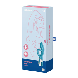 Вибратор-кролик Satisfyer Embrace me, бирюзовый