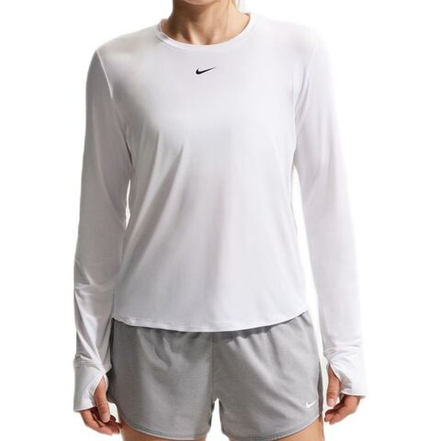 Женская футболка с длинным рукавом Nike One Classic Dri-Fit Long-Sleeve - white/black