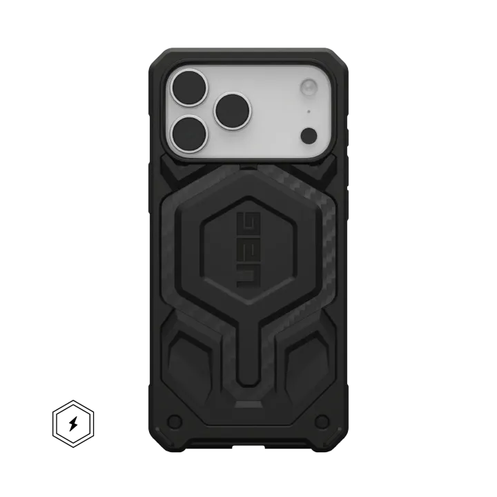 UAG Monarch Pro with MagSafe Series Case for Apple iPhone 17 Pro Max Carbon Fiber (Чёрный)