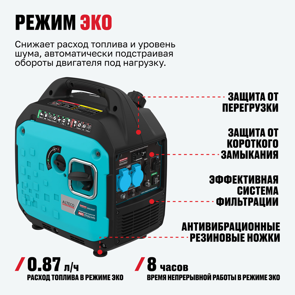 Инверторный генератор ALTECO AEG 3700i MS