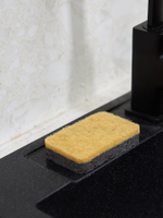 Набор губок для посуды из целлюлозы и кокосового волокна Eco Sponge черные | 6шт