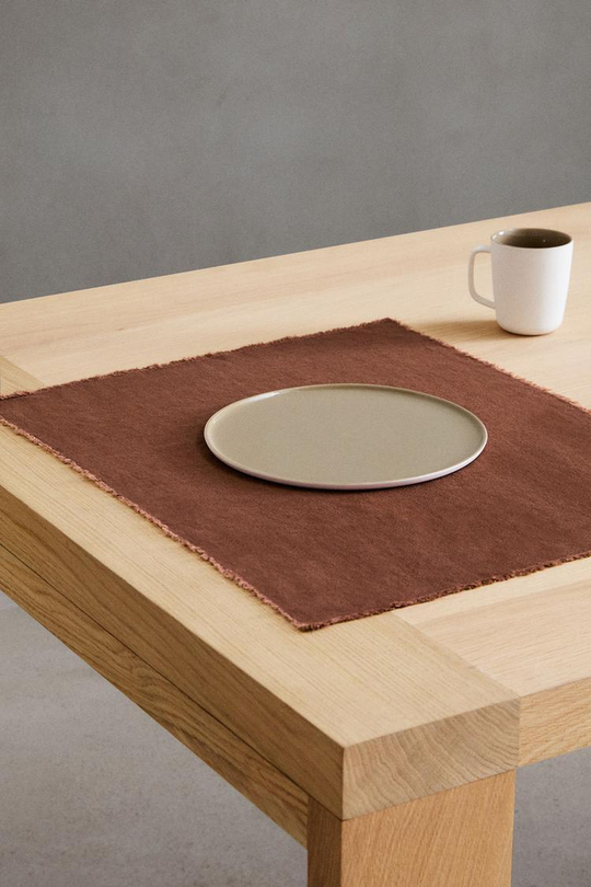 ZARA HOME САЛФЕТКА ПОД СТОЛОВЫЕ ПРИБОРЫ, ТЕРРАКОТОВЫЙ