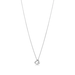Подвеска из серебра 925, Tiffany.💠 Open heart - 7mm. В наличии