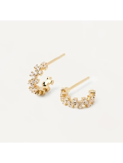 Серьги женские PDPaola Little Crown серебро 925 пробы покрытое золотом 750 пробы AR01-578-U