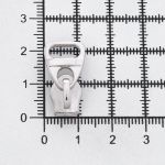 Слайдер (замок) для молнии спираль Т5 (5 мм), автомат, никель, 763, 10 шт