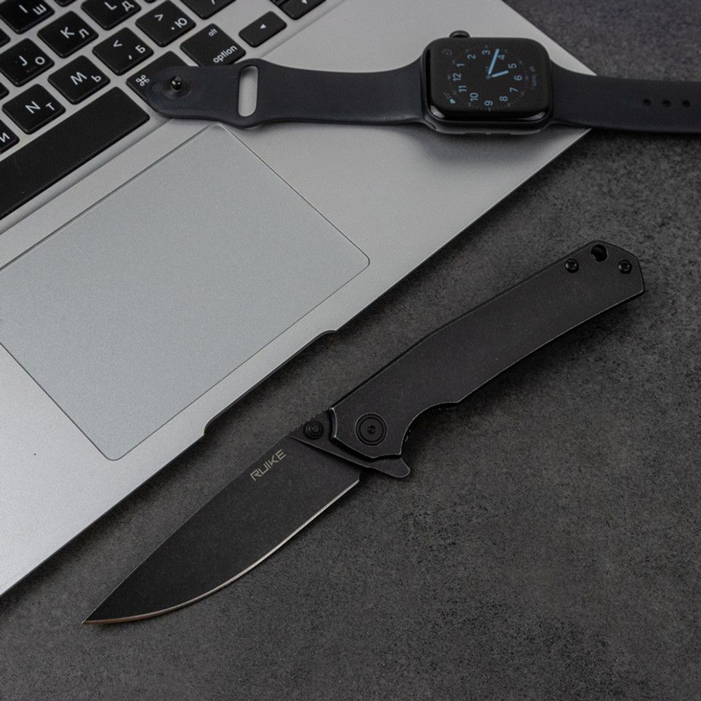 Нож туристический Ruike P801 серебряно-синий, P801-SF
