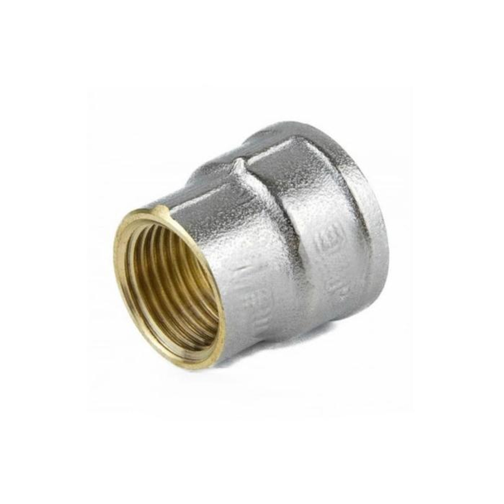 Муфта лат никель переходная Ду 50х32 (2"х1 1/4") В ВР Ру 40