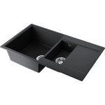 Мойка Omoikiri Daisen 86-2-BL Artgranit/черный