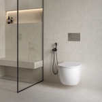 Комплект Sanita Luxe "Система инсталляции OLI + подвесной унитаз Гелакси + прямоуг. кнопка ХРОМ"