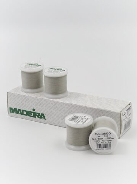 Нитки швейные Madeira aerofil №120 Col. 8600 серый (100 м, 400 м)