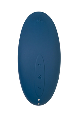 Вакуум-волновой бесконтактный стимулятор клитора Satisfyer Vulva Lover 2, силикон, синий