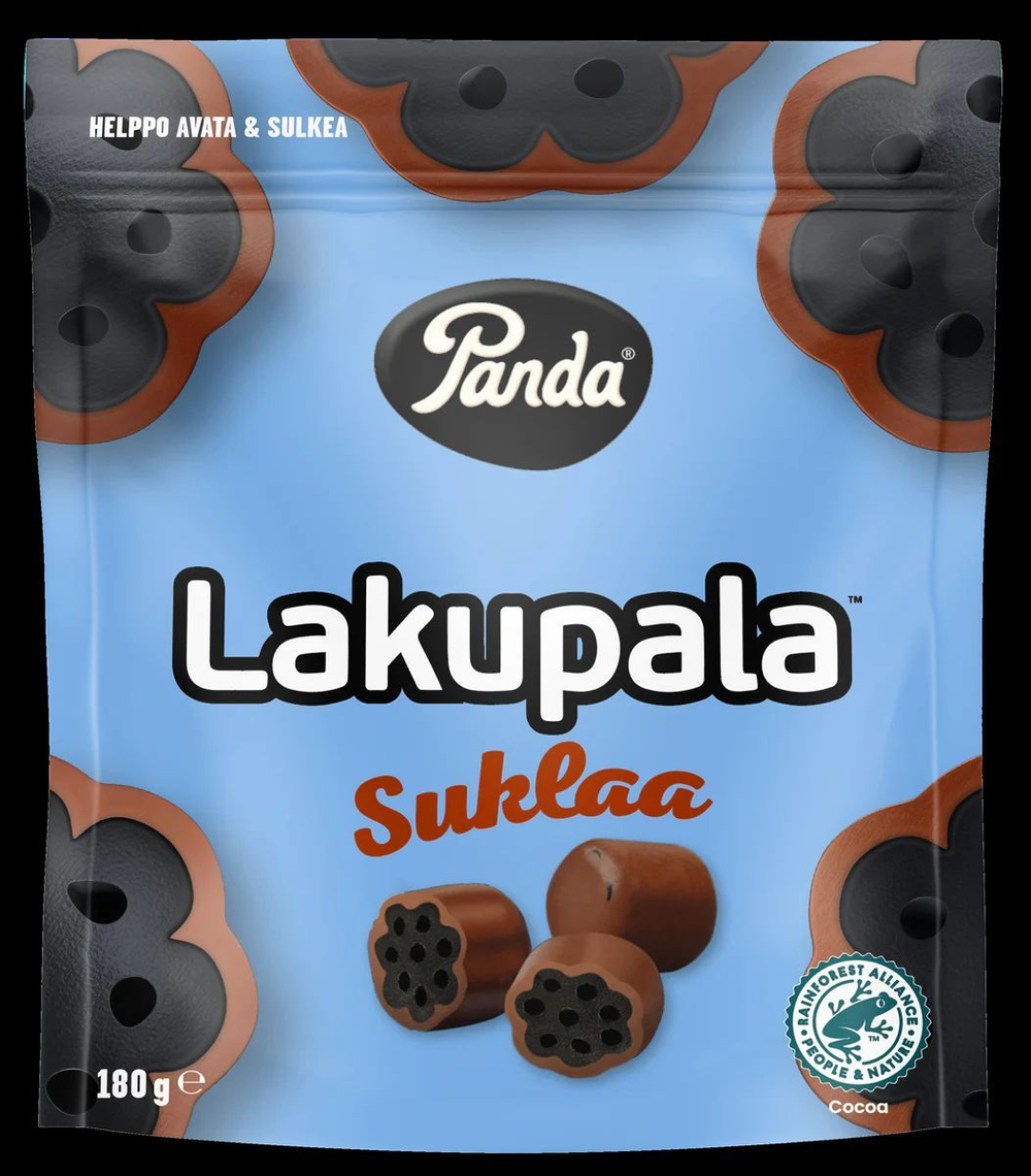 Жевательный мармелад Panda Lakupala Chocolate 180 г (Из Финляндии)