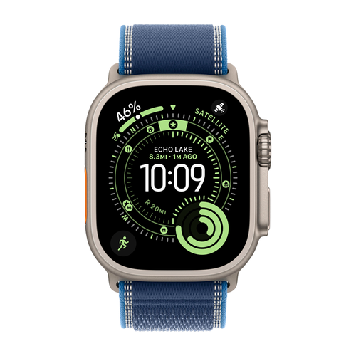 Умные часы Apple Watch Ultra 3 (2025) GPS + Cellular, 49mm, Natural Titanium Case with Blue/Bright Blue Trail Loop, M/L