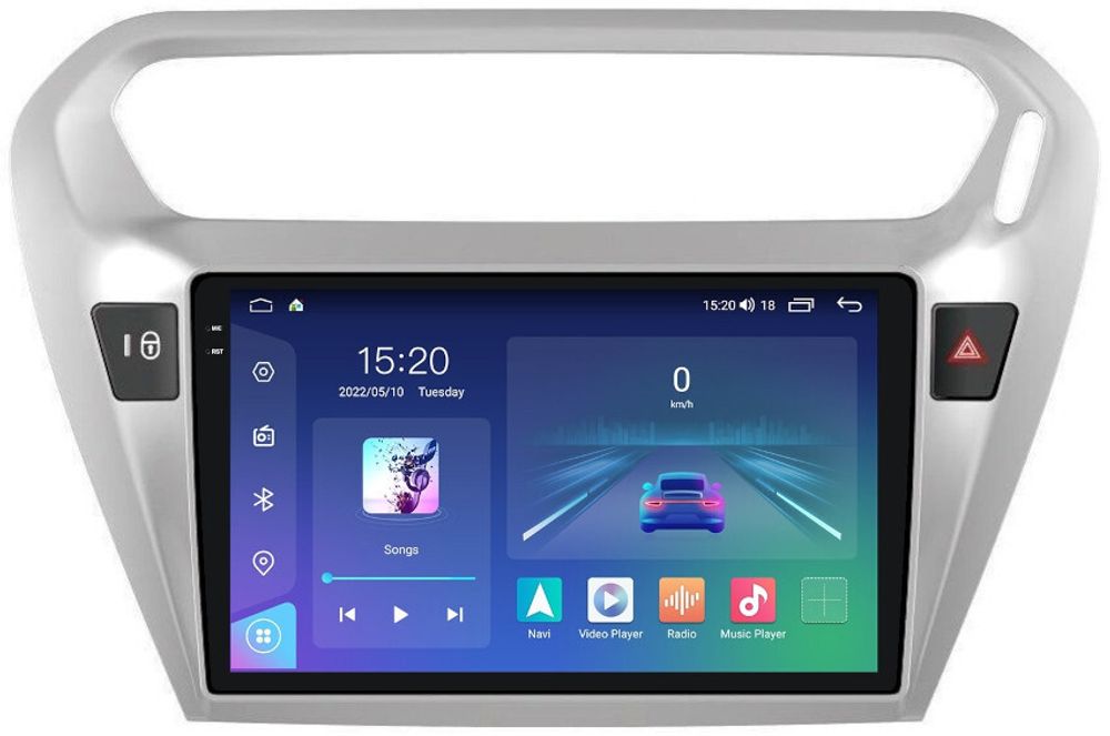 Магнитола для Peugeot 301 / Citroen C-Elysee - Parafar PF991U2K на Android 13, Быстрая, QLED+2K, CarPlay, 4G SIM-слот