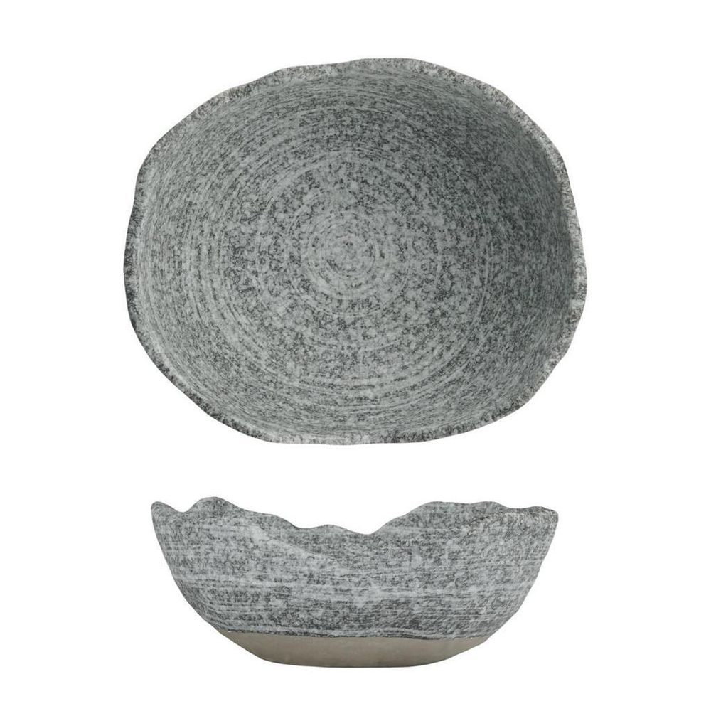 Салатник 290 мл 17*14 см h6,5 см для закусок Wave Up Stone Crush Taiga P.L. [1]