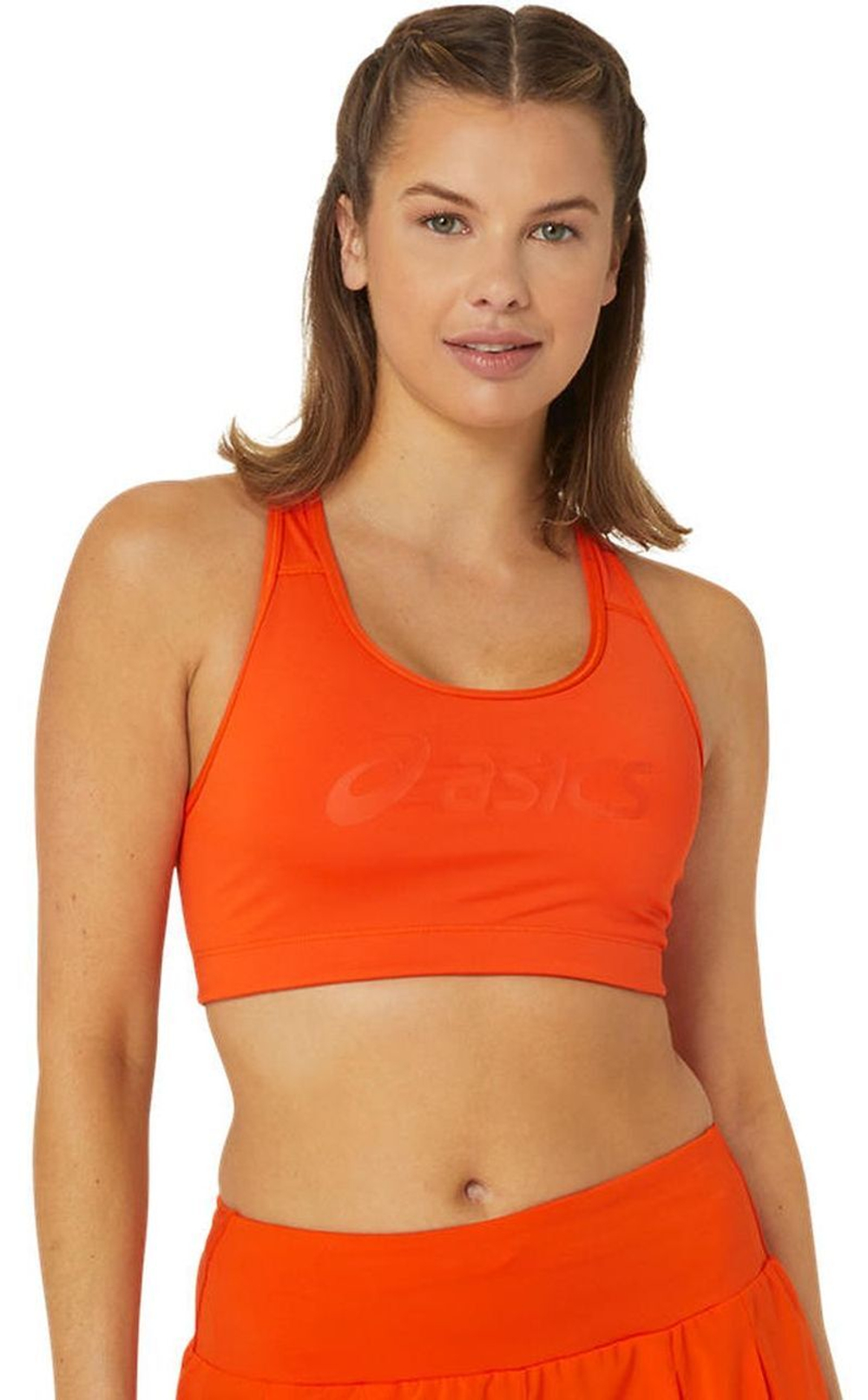 ТОП теннисный бюстгальтер Asics Core Asics Logo Bra - koi/koi