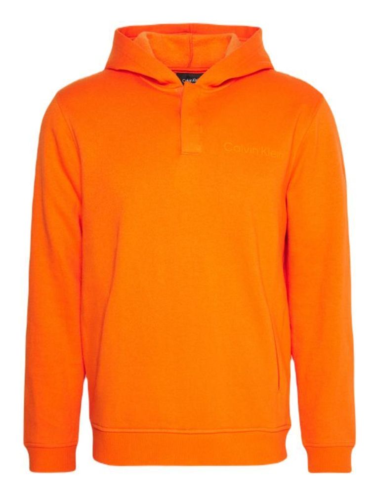 Мужская теннисная кофта Calvin Klein PW Hoodie - Оранжевый