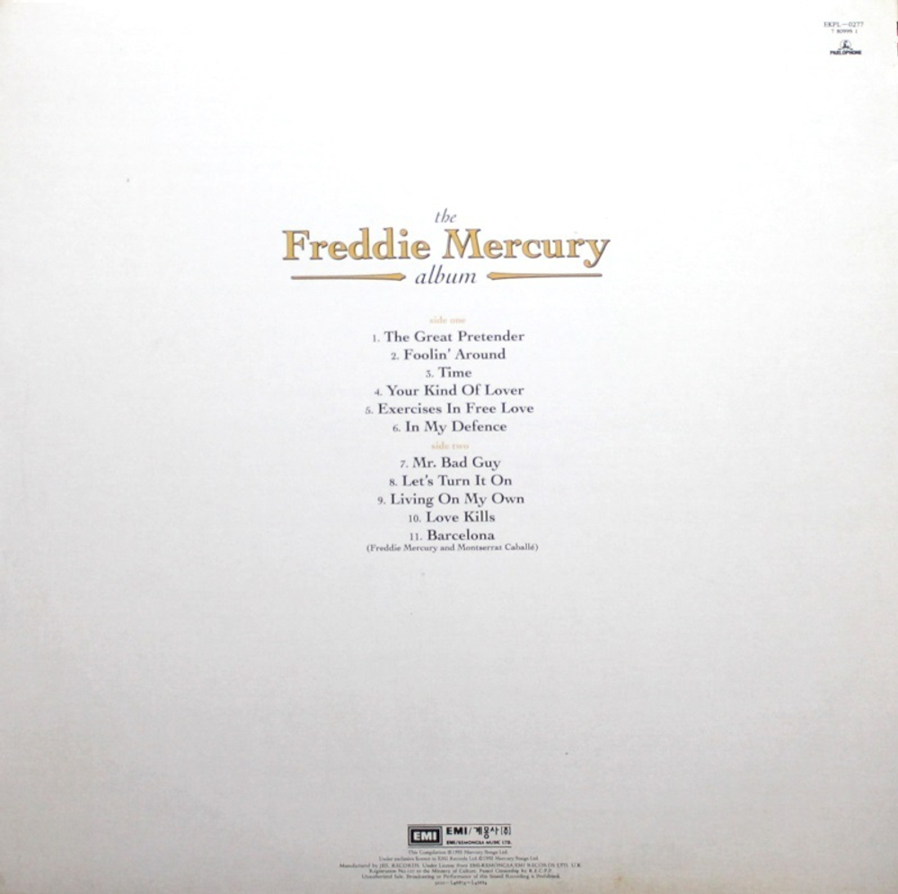 Freddie Mercury / The Freddie Mercury Album (LP)