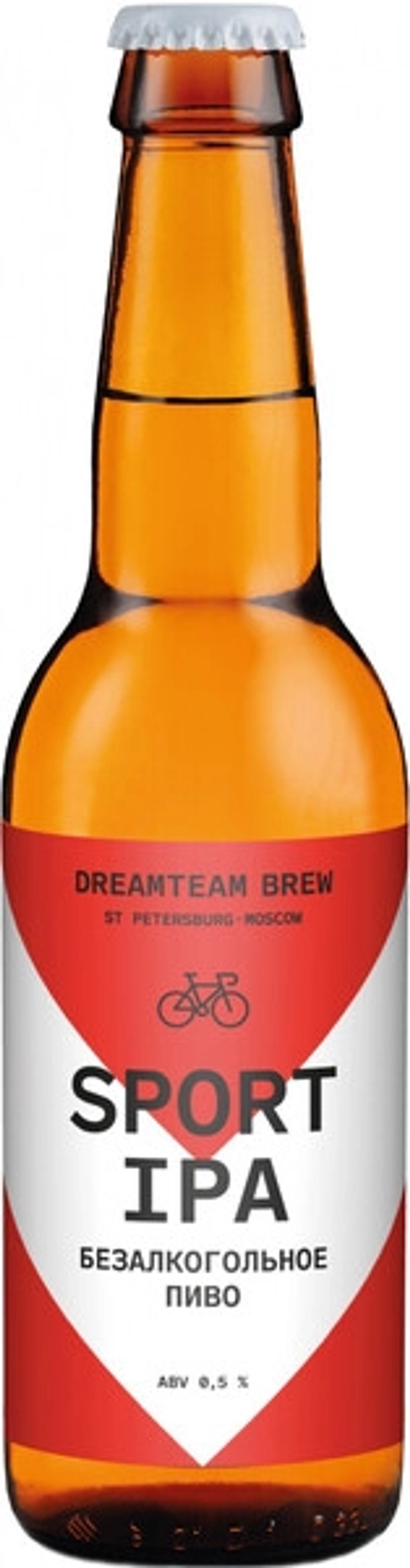 Пиво Дримтим Спорт ИПА Безалкогольное / Dreamteam Sport IPA 0.33 - стекло