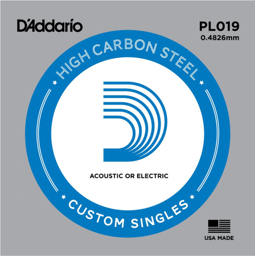 D`Addario PL019 одиночная струна для гитары