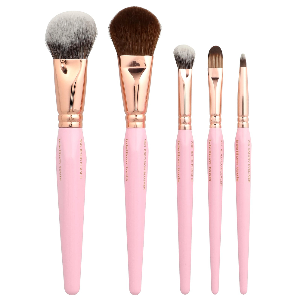 Bdellium Tools, набор кистей для лица и глаз, 5 шт.