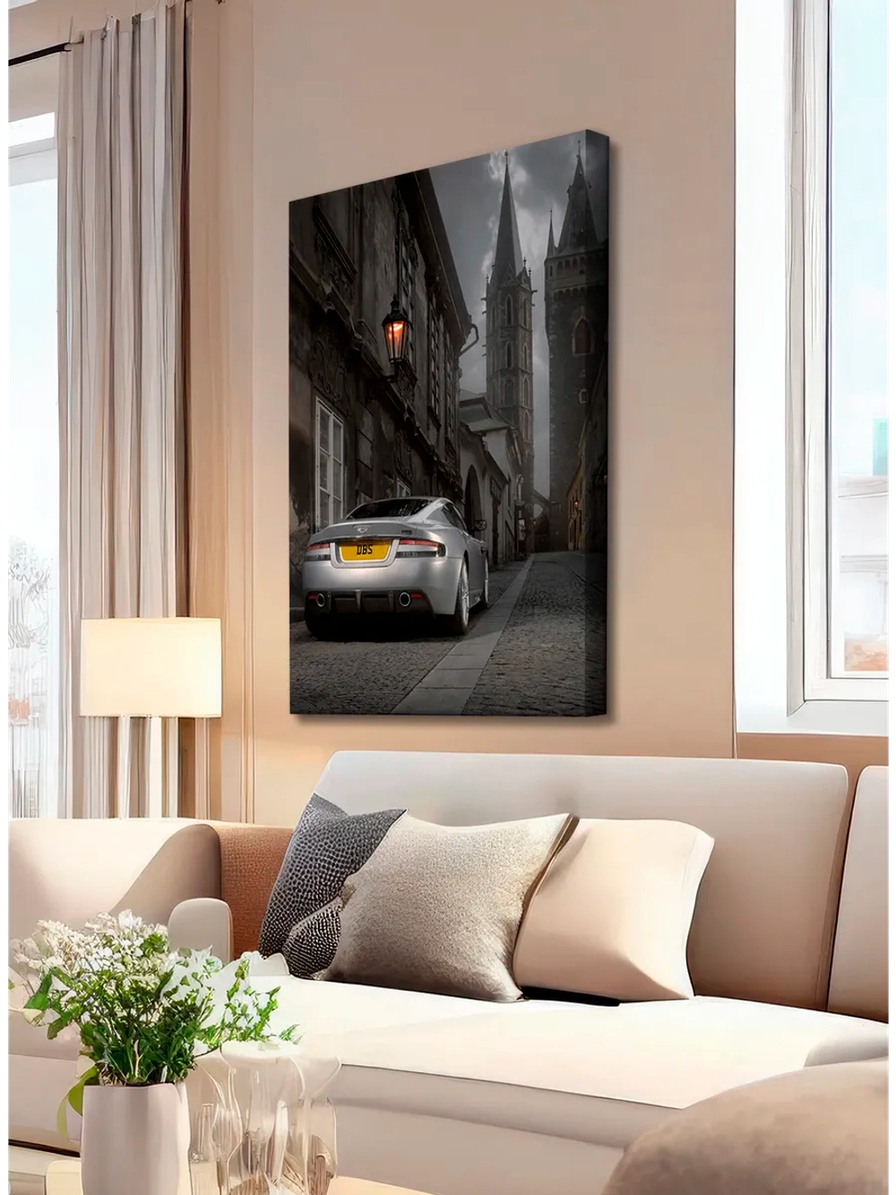 Картина "Aston Martin DBS" на стену 50х70см 1шт.